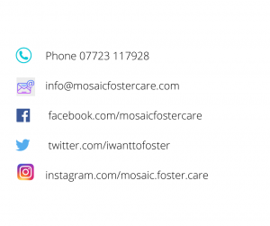 Phone 07723 117928 info@mosaicfostercare.com